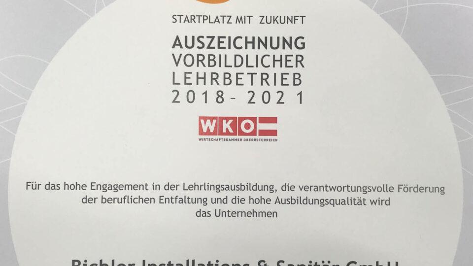 ineo Auszeichnung - BICHLER Installation & Sanitär GmbH