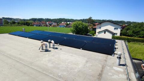 Photovoltaik Anlage Flachdach - BICHLER Installation & Sanitär GmbH