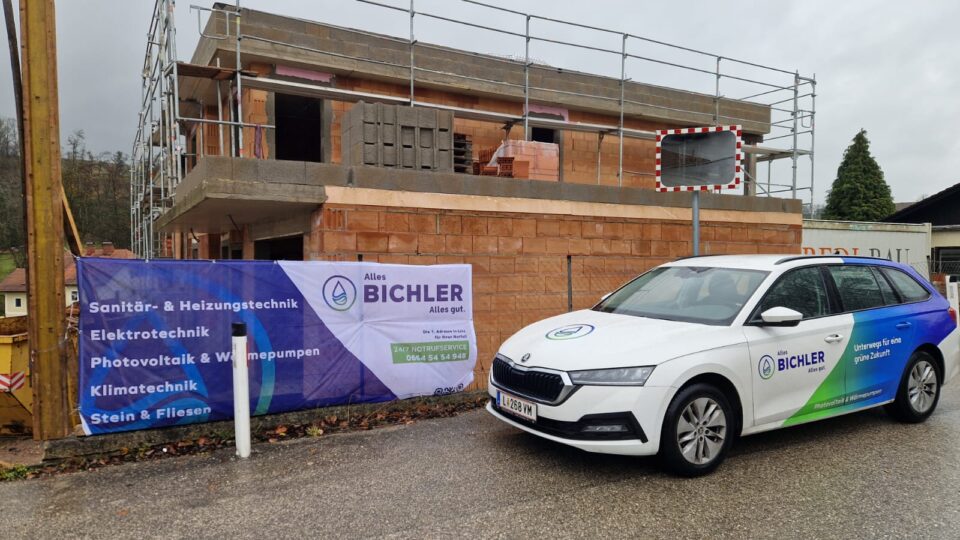 Baustart Doppelhaus Scharten